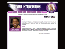 Tablet Screenshot of divineinterventionministries.org